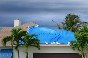 Hurricane roof damage in Cincinnati